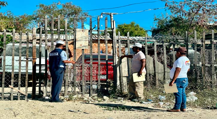 Efectuaron jornada de descacharrización en la colonia El Caribe en CSL Efectuaron jornada de descacharrización en la colonia El Caribe en CSL