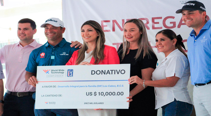 Recibió Presidenta de Sistema DIF Los Cabos donativo de World Wide Technology Championship Recibió Presidenta de Sistema DIF Los Cabos donativo de World Wide Technology Championship