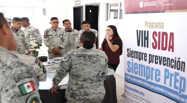 Realizó la SSA jornada en favor de la salud pública a elementos de la Guardia Nacional en BCS