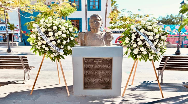 Conmemoraron 177 aniversario luctuoso del teniente José Antonio Mijares en SJC