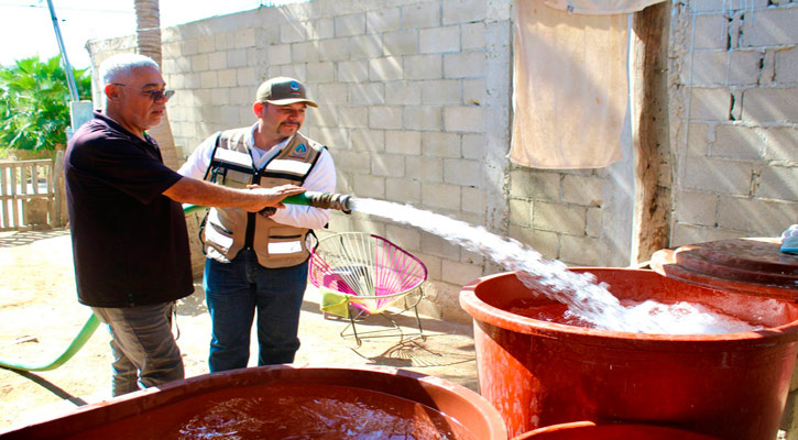 Programa emergente de agua en pipas llegó a las colonias Cangrejos I y III en CSL