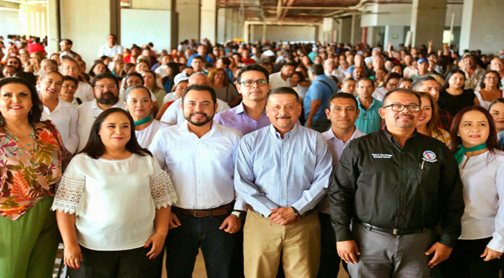 Resalta Alcalde de Los Cabos compromiso de la base trabajadora y su apoyo a la construcción del nuevo edificio de la burocracia
