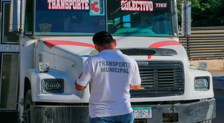 Inspeccionan condiciones en las que realiza sus actividades el transporte público en Los Cabos Inspeccionan condiciones en las que realiza sus actividades el transporte público en Los Cabos