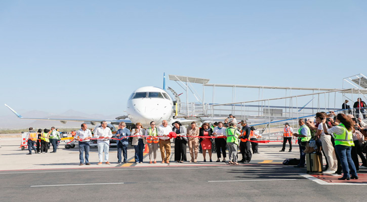 Celebró el Gobernador la reinaguración del vuelo Los Ángeles-La Paz