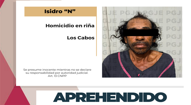 Aprehenden a presunto autor de un homicidio en riña en CSL Aprehenden a presunto autor de un homicidio en riña en CSL