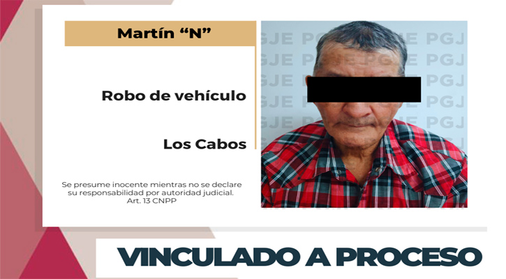 Vinculado a proceso por robo de vehículo en CSL