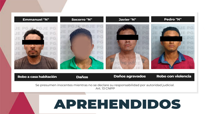 Detenidos por la comisión de diversos delitos en La Paz, CSL y Guerrero Negro Detenidos por la comisión de diversos delitos en La Paz, CSL y Guerrero Negro