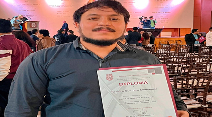 Recibió docente de la UABCS el Premio al Mejor Desempeño Académico de Posgrado 2024