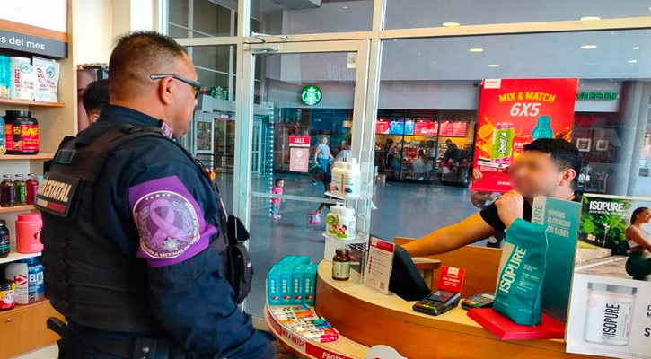 En marcha operativo La Paz Segura; respaldan seguridad en plazas comerciales En marcha operativo La Paz Segura; respaldan seguridad en plazas comerciales