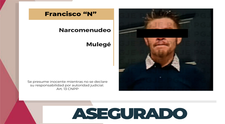 Aseguran a “El Turco” en posesión de metanfetamina en Santa Rosalía