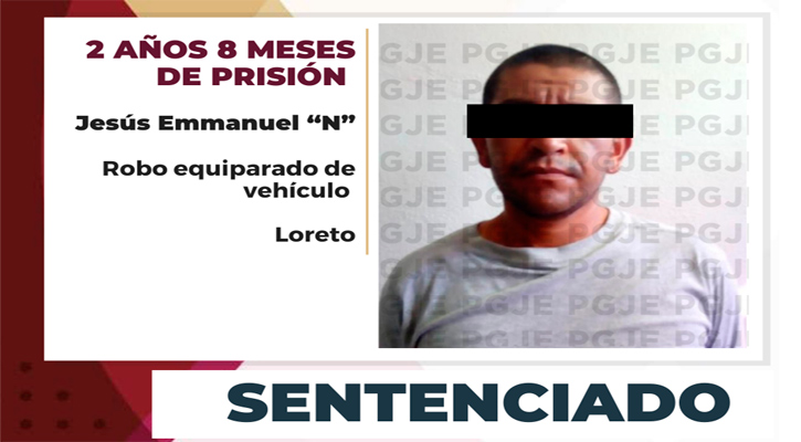 Sentenciado a más de 2 años de prisión por robo de vehículo en Loreto