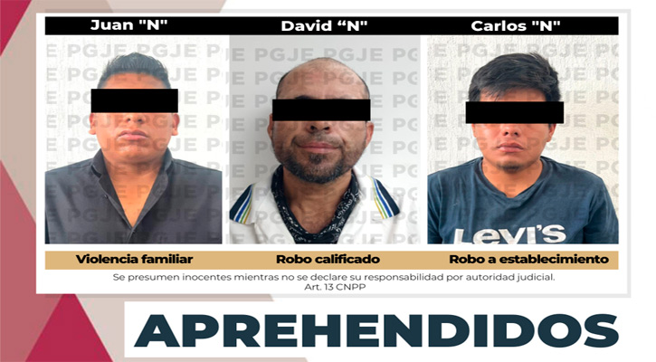 Aprehenden a 3 sujetos por diversos delitos en SJC y CSL Aprehenden a 3 sujetos por diversos delitos en SJC y CSL
