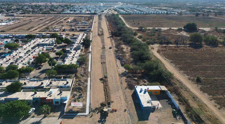 Presenta avance promedio del 75% el bulevar Altamira en La Paz