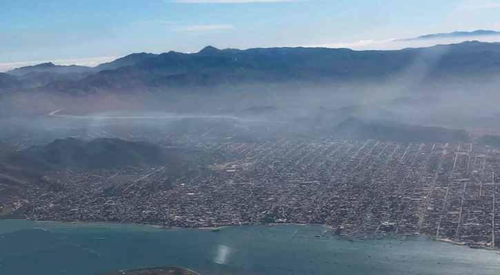 En invierno la mayor contaminación del aire en La Paz; la pirotecnia le sumó al problema En invierno la mayor contaminación del aire en La Paz; la pirotecnia le sumó al problema