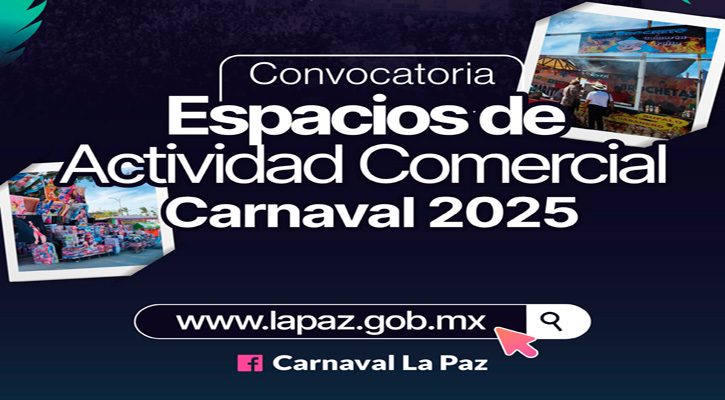 Implementará Ayuntamiento de La Paz el registro en línea para espacios comerciales en Carnaval 2025 Implementará Ayuntamiento de La Paz el registro en línea para espacios comerciales en Carnaval 2025