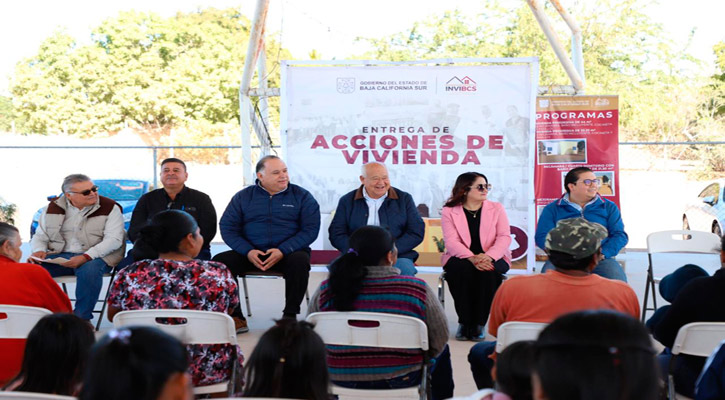 Entregó el Gobernador acciones de vivienda a familias de comunidades rurales de La Paz