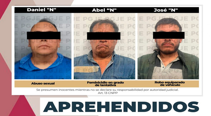 Aprehenden a 3 hombres por diversos delitos Aprehenden a 3 hombres por diversos delitos