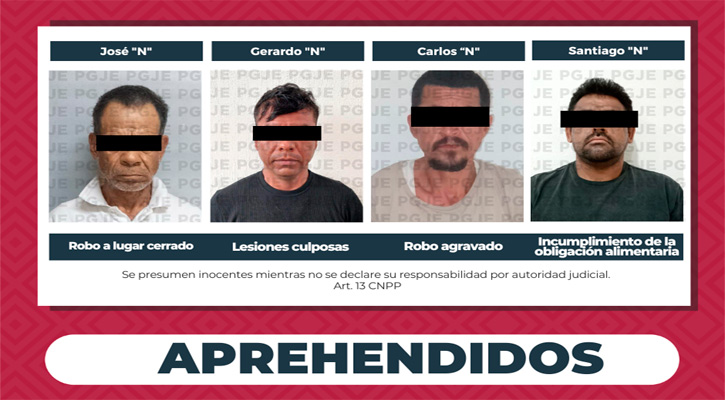 Cumplimentan órdenes de aprehensión y reaprehensión en La Paz, Loreto y CSL Cumplimentan órdenes de aprehensión y reaprehensión en La Paz, Loreto y CSL