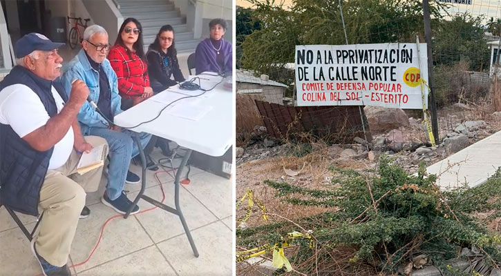 Se oponen en La Paz a privatización de calle Norte y permisos de construcción en Colina del Sol