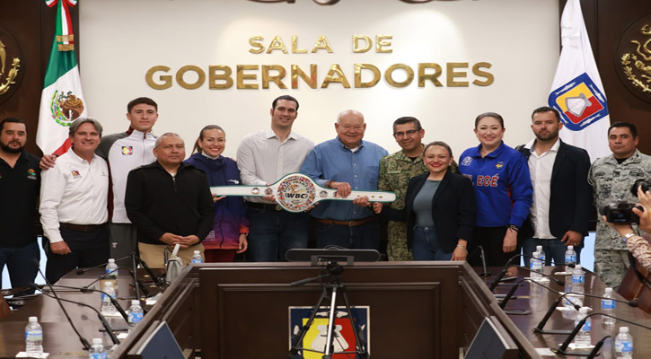 Se suma BCS a la Clase Nacional de Boxeo; firma el Gobernador el “Cinturón de la Paz”