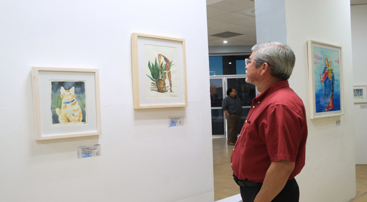 Inauguran en la UABCS exposición colectiva de acuarela