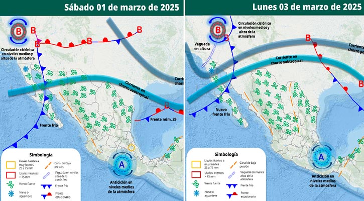 Marzo llegará con dos frentes fríos casi al mismo tiempo en BCS; posibles lluvias aisladas Marzo llegará con dos frentes fríos casi al mismo tiempo en BCS; posibles lluvias aisladas