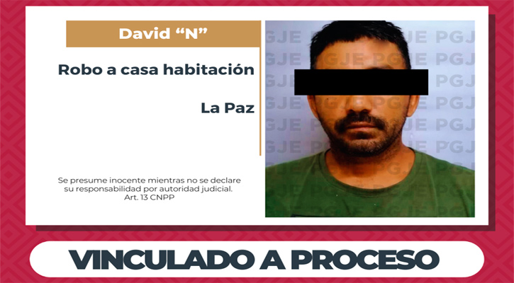 Quedó en prisión preventiva por robo en una vivienda en La Paz Quedó en prisión preventiva por robo en una vivienda en La Paz