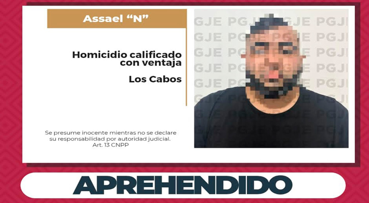 Aprehenden a prófugo de la justicia imputado por homicidio calificado con ventaja y traición en CSL