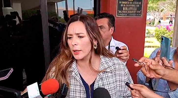 Presidenta del Congreso de BCS considera que no es necesario desafuero de dos funcionarios