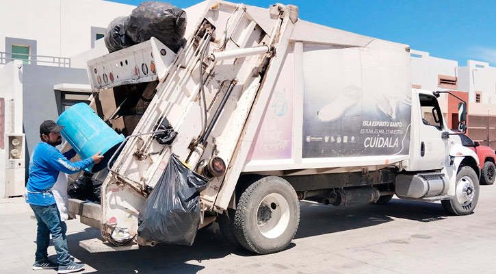 Se abate rezago en recolección de basura y esta semana se normaliza el servicio en La Paz Se abate rezago en recolección de basura y esta semana se normaliza el servicio en La Paz