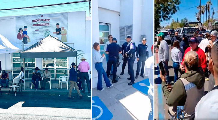 Trabajadores de Oomsapas de La Paz exigen cese de Directora; instalan plantón frente a oficinas