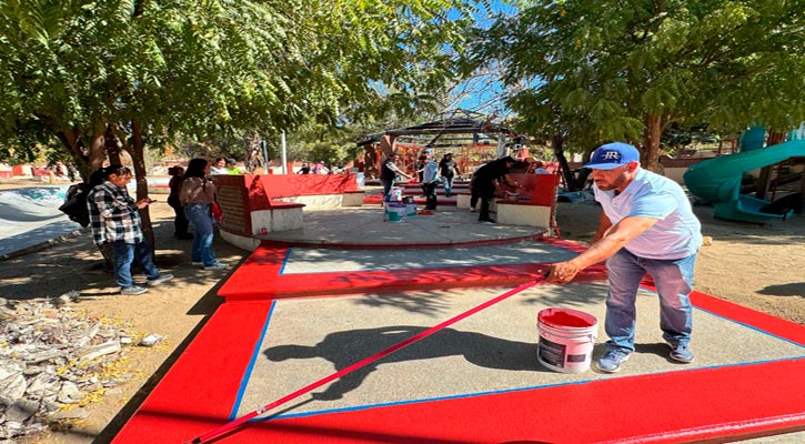 Arranca jornada de rehabilitación y limpieza de parques públicos en Los Cabos