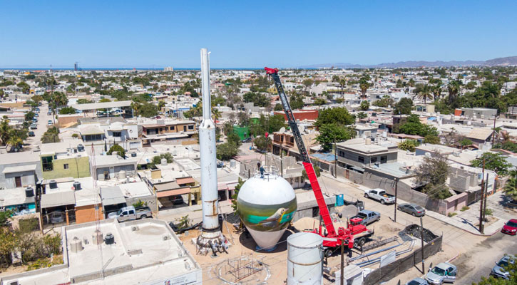 Están por entregar un nuevo tanque elevado de agua en Fidepaz y otro en Indeco, en La Paz