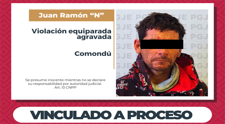 Vinculan a proceso a imputado por violación equiparada agravada en Ciudad Insurgentes