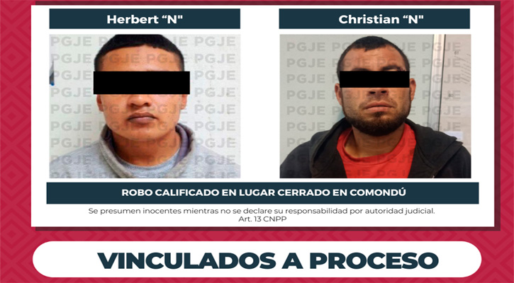 Vinculados a proceso por robo a lugar cerrado en Ciudad Constitución