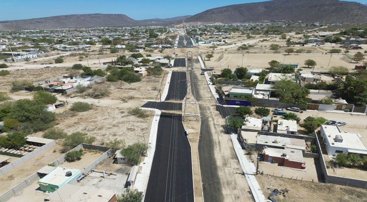 Avanzan obras viales en Juan de Dios Ángulo y Bahía Concepción, en La Paz