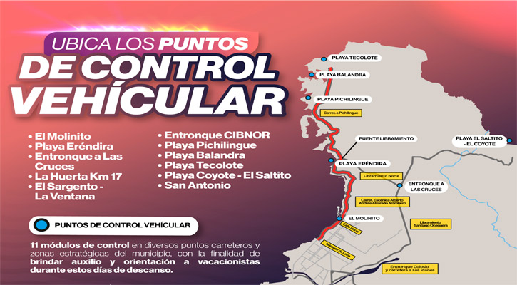 Listo el operativo de la Policía de La Paz para vacaciones de Semana Santa; desplegarán 150 elementos