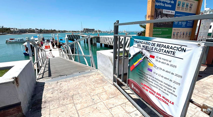 Rehabilita la Administración Portuaria de BCS muelles en el malecón de La Paz