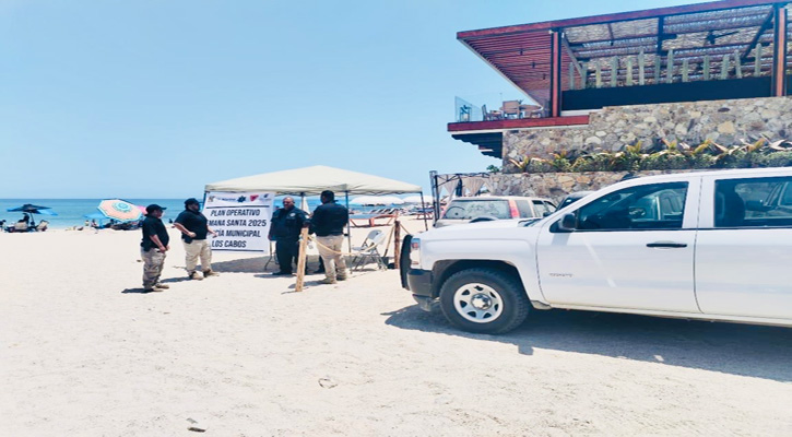 Agentes de la PGJE recorrieron BCS como parte de un operativo de seguridad y vigilancia
