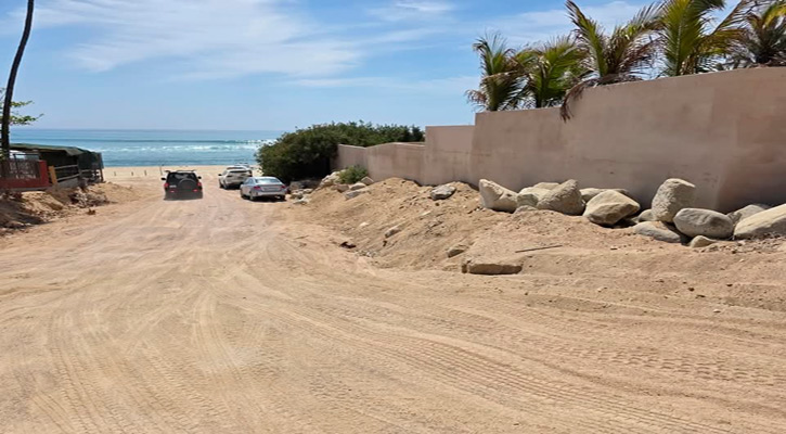 Rehabilitan caminos de acceso a playas de Los Cabos