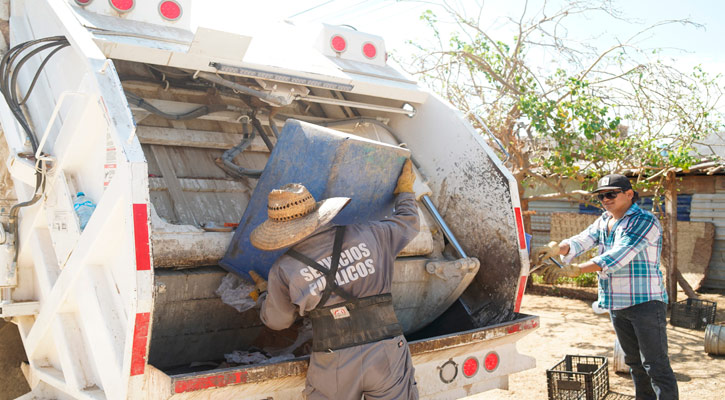 Se recolectaron más de 33 mil toneladas de residuos sólidos en el primer trimestre del año en Los Cabos