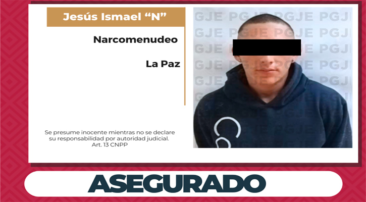 Detienen a un hombre con metanfetamina en La Paz