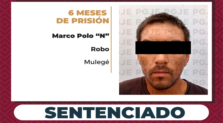 Sentenciado a 6 meses de prisión por robo de una caja de pick up en Guerrero Negro