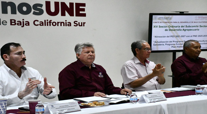 Realizan sesión del Subcomité Sectorial de Desarrollo Agropecuario en BCS