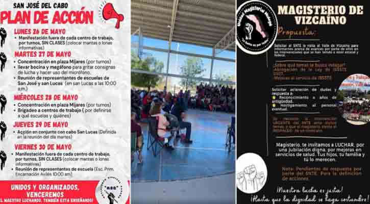 Se tensa la situación entre gobierno de BCS y maestros paristas
