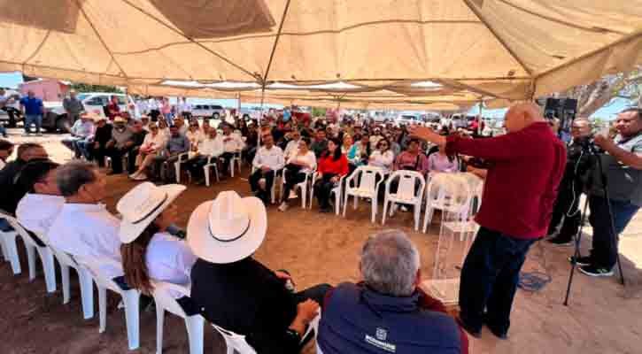 Reitera el gobernador Víctor Castro compromiso con productores pecuarios durante gira de trabajo en Comondú