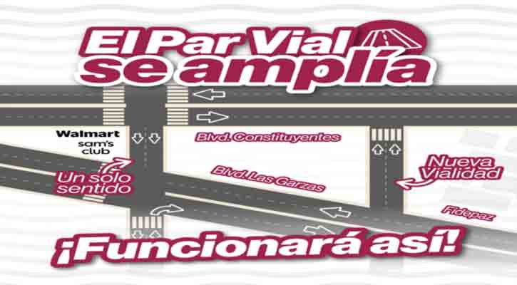 Anuncian la próxima apertura de la calle Tiburón y cambio de sentido en algunas vialidades en La Paz