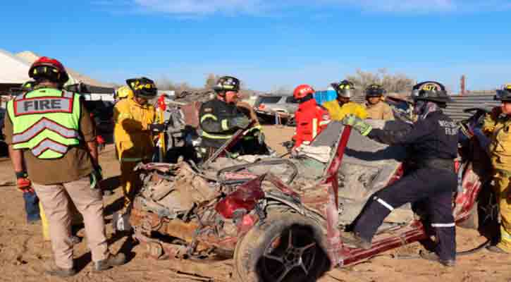 Fortalecen habilidades de rescate vehicular en CSL
