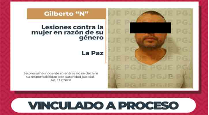 Vinculado a proceso y tras prisión por ejercer violencia física contra su pareja sentimental en La Paz