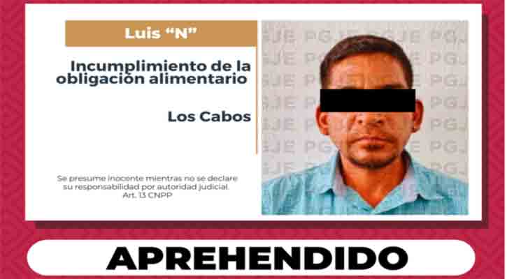 Aprehenden a imputado por incumplimiento de la obligación alimentaria en SJC